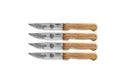 GRYLT Jumbo 4 Piece Steak Knife Set AFL Collingwood Magpies