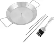 1 Set Vertical Screw Barbecue Rack Stainless Vertical Skewer BBQ Accessories BBQ Grill Tools Barbecue Rack Storage Rack Skewer Vertical Stand Grilling Tools Stainless Steel Silver