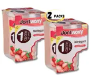 Don't Worry Meringue Cookies Keto Friendly | Strawberry | 2 PACKS