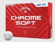 Callaway Chrome Soft Triple Track 360 Golf Balls (White, 12pk) 1dz 2024 NEW