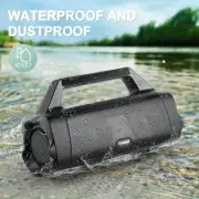FRAZCOM BoomBoost1 80W Bluetooth Speaker - Deep Bass, 18H Playtime, Waterproof