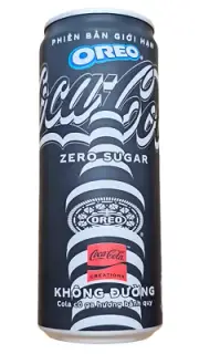 2024 Vietnam Oreo Coca Cola Limited Edition Zero Sugar 320ml sleek opened bottom