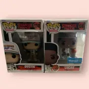 Funko Pop Dustin #1240 STRANGER THINGS & LUCAS Walmart EXCLUSIVE #1246
