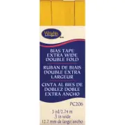 Double Fold Bias Tape 1/2"X3yd Yellow