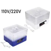 350W 35-70℃ 5 Trays Home Food Dehydrator Fruit Dryer Jerky Maker Height Adjust