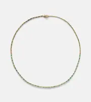 [Suzanne Kalan] Suzanne Kalan 18kt gold tennis necklace with emeralds One Size gold