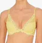 Natori Feathers Contour Plunge Bra In Lemon Lime SZ 34G NWT