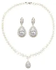 Eye Candy LA CZ Necklace & Earring Set