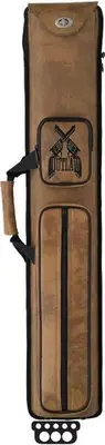 Outlaw OLH35 GUNS 3Bx5S Tan Billiards Pool Cue Stick Case w/ Shoulder Strap