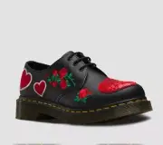 NEW ❤❤ Dr Martens 1461 Hearts/Sequins Leather Womens Shoes Size UK 3