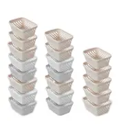 20PK Boxsweden Kept Diamond 15.5cm Organiser Storage Container Tray Assorted