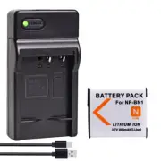 3.7v NP-BN1 Battery N Type with Charger For Sony 800mAh Cyber Shot camera