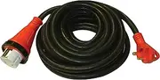 Valterra A10-3050EHD Mighty Cord Detachable 25" Adapter Cord w/Handle - 30AM to 50AF, Red (Carded)