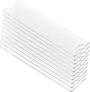 Fulasun Clear Acrylic Nameplate Holder Office Home School Wall Advertisement Display - 10 Pack with 20 Double Sided Adhesive Tapes