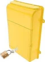 Angoily Wall Mounted Mailbox with Lock Suggestion and Voting Box for Secure Document Storage Lightweight Design Space Saving for Home Office Use