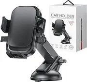 Car Phone Holder - Mobile Phone Holder | Car Suction Cup Stand | Automobile Smartphone Stand | Dashboard Mobile Stands | Cradles Dashboard Bracket Rack for Cars, Trcks and Travel Vehicle, Women Men