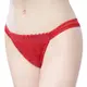 【思薇爾】撩波琉晶羽系列M-XL蕾絲低腰丁字褲(酡紅色)