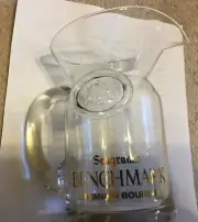 SEAGRAM'S BENCHMARK PREMIUM BOURBON RARE CLEAR GLASS PITCHER BEAUTIFUL