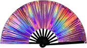 Ronyme Compact Handheld Fan for Music Festival And Stage Events, Colorful, as described