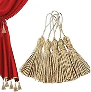 Jute Tassels - Boho Sewing Tassels - Tassel Garland Wood Beads Craft Project Wedding Wedding Home
