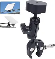 for Starlink Mini Mount Clamp Mount Kit, Satellite Clamp Bracket Adapter Set, Aluminum Alloy Pipe Clamp Ladder Pole Adapter, Adjustable Clamp Bracket Kit for RV Pole Yacht (Black