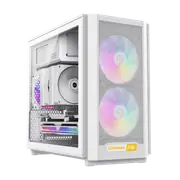 GameMax F36 WH Micro-ATX Gaming Case 3x ARGB fan