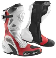Arlen Ness Xaus Replica Motorcycle Boots, black-white-red, Size 42 for Men Black White Red