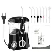 Electric Water Dental Flosser 600ML Capacity 10 Pressure Settings 7 Tips
