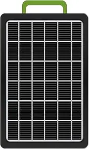 Solar Charger - Solar Panel Charger | Solar Panel Outlet | High-Efficiency Waterproof 15W Led Light Camping Accessories for Supply Security Camera Monitor Fans Outdoor Devices Phone