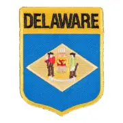 Delaware State Flag Shield Patch, United States of America Patches