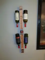 Wall Mount Wine Bottle Rack Reclaimed Wood Bottle Rack-Holder New