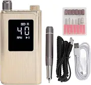 Electrical drilling drill, set of low -no -noise wireless files, 40000 rpm speeds, suitable for beginners and manicures, suitable for use in the salon and at home.