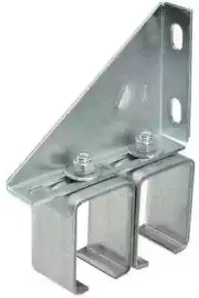 National Hardware N104-786 Rail Bracket, Galvanized Double Box - Quantity 10 **
