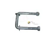 (4) Steel U-Bolts 3" Trailer Square Axle Spring 1000304