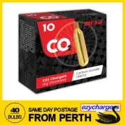 40 BULBS TYRE INFLATOR MOSA THREADED CO2 12G 10 PACK X 4 PORTABLE DEVICE
