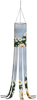 Halloween Garden Daisy Flowers Windsock Lights Halloween Lighted Windsock for Patio Yard Pathway Party Decor