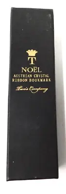 TWO'S COMPANY AUSTRIAN CRYSTAL RIBBON CHRISTMAS TREE BOOKMARK