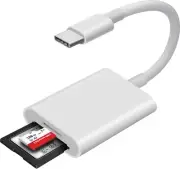 USB-C To SD Card Reader with Dual Card Slots for iPhone 15 Pro iPad Mac MacBook