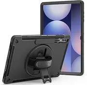 [Jarttarn] Tablet Case Compatible with Samsung Galaxy Tab S10 Ultra 14.6 Inch (2024),Military Grade Heavy Duty Shockproof Cover with Pen Slot/Shoulder Strap,Multi-View Bracket