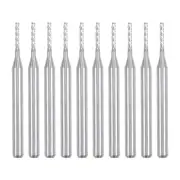10Pcs 1.2mm Carbide End Mill Engraving Cutter CNC Router Bits 1/8" Shank