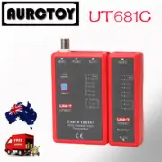 UT681C Cable tester LAN wire Network telephone PC line For RJ45 RJ11 BNC AU