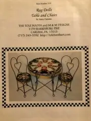 Vintage Tole Pattern Packet: Rag Doll Table and Chairs by Nancy Capuano