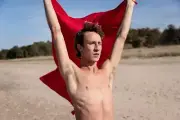 [M636] Male Model Showing Off Body To Viewer Fine Art Hunky Physique