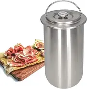 MKNZOME Ham Maker, Stainless Steel Ham Meat Press Maker Machine with Thermometer, Used for Healthy Homemade Deli Meat Sandwich Cold Cuts Fish Poultry Seafood - Kitchen Bacon Meat Pressure Ham Cooker#2