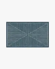 90' x 150' | Machine Washable Runner Rug | Kid & Pet Friendly | Indoor Rug | Jonathan Adler Inkdrop Lapis Blue Rug | Ruggable