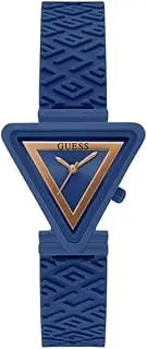 [GUESS] Ladies 34mm Watch - Blue Strap Blue Dial Blue Case, Blue, Modern