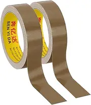 uxcell 1"x0.01" Bookbinding Tape, 22 Yard Total 2 Roll Cloth Bookbinding Repair Tape Book Binding Tape Self Adhesive for Repairing Old Books, Brown