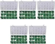 Mellisso 2650Pcs Car R134A Car O-Ring Repair Automotive Air Conditioning Repair Rubber Sealant Box Set