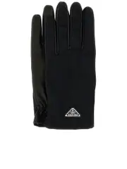 Prada Nylon And Nappa Leather Gloves