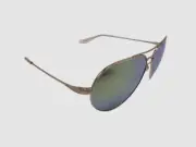$470 Barton Perreira GOL/EGM Men's Gold Aviator Mirrored Sunglasses 61-14-143